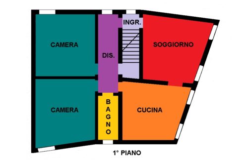 V28 2 PLAN 1° PIANO A COL