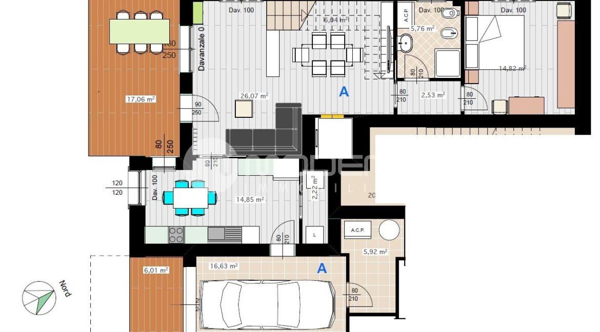 P25 plan 1 appartamento A piano terra