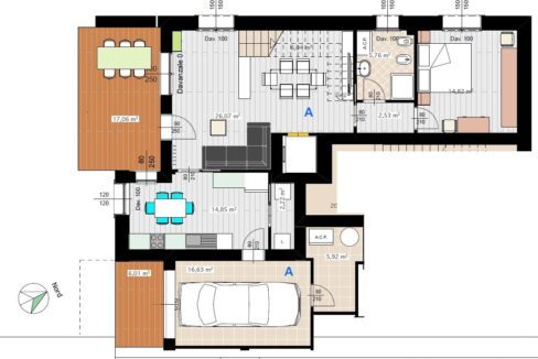 P25 plan 1 appartamento A piano terra