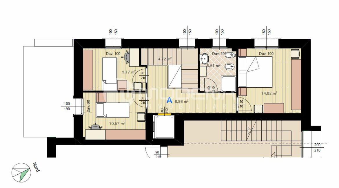 P25 plan 2 appartamento A piano 1°